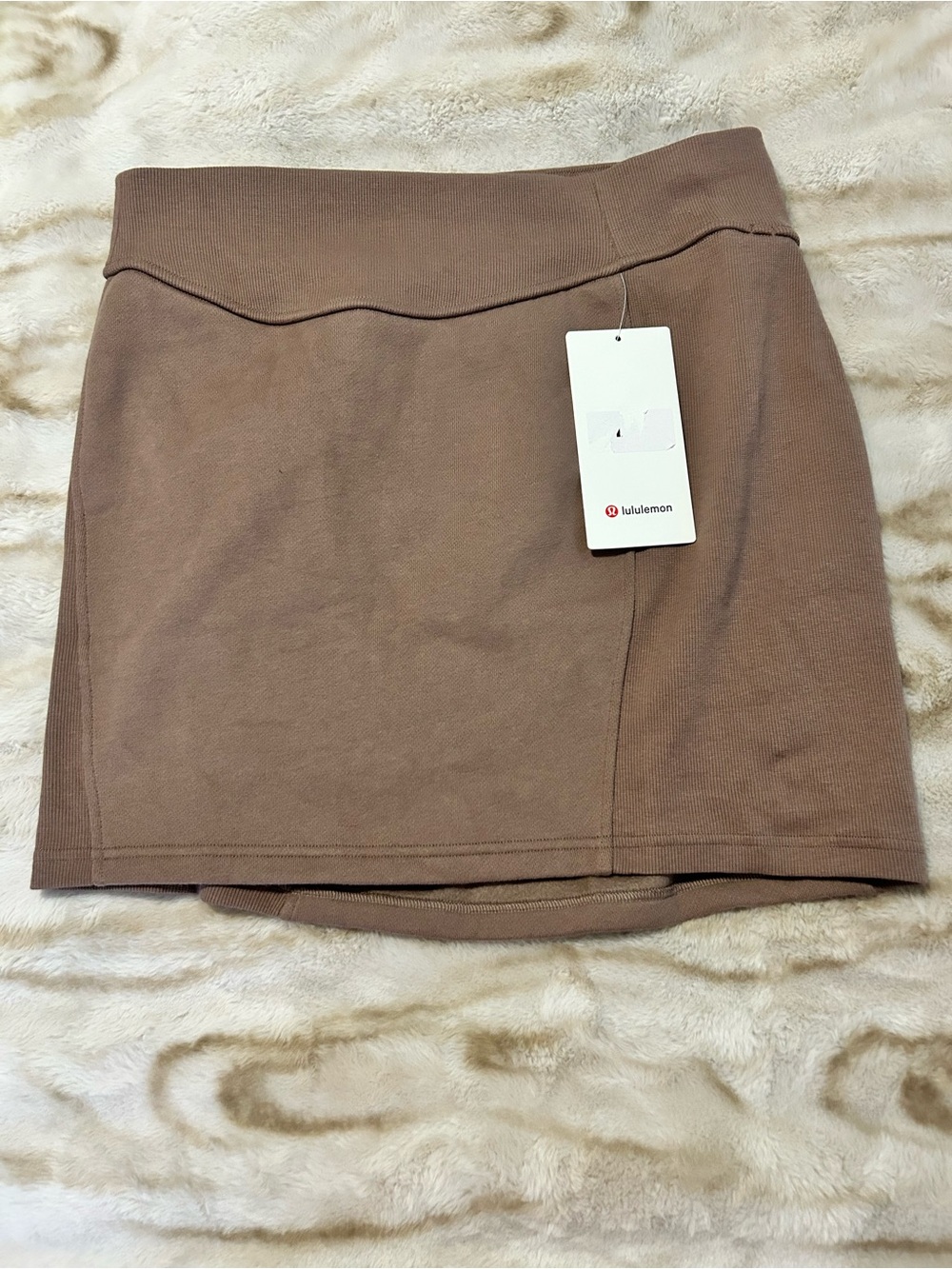 lululemon athletica Women's Brown Scuba HR Mini Skirt Size L